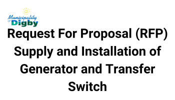 Request for Proposal (RFP) - Supply and Installation of Generator and Transfer Switch