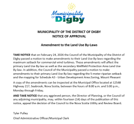Notice of Approval - LUB Amendment